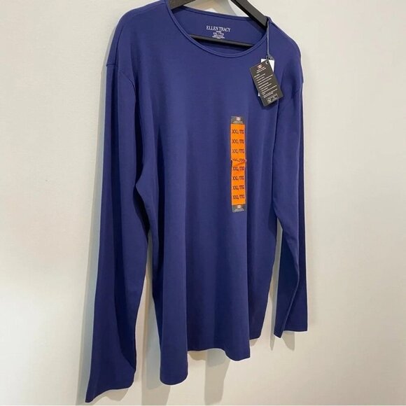 Ellen Tracy NWT Long Sleeve Navy Shirt Size XXL - Picture 2 of 16
